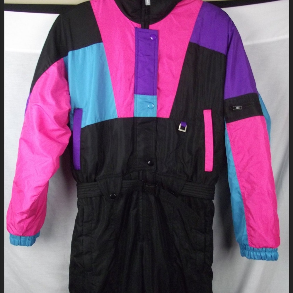 Vintage 80's/90's Prima Futurski Thermolite Size M Ski Snowsuit /Ski Suit/Onesie